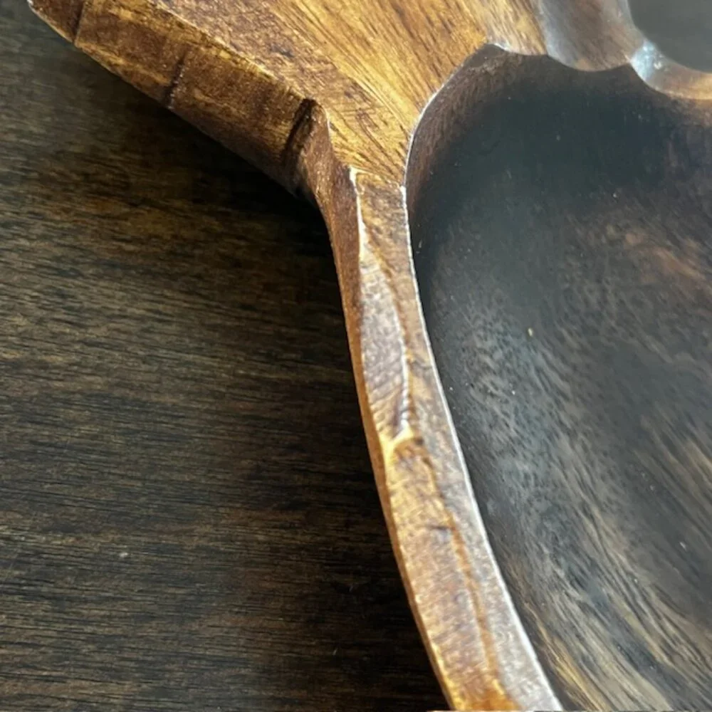 Rustic Wooden Pineapple Bowl Trinket Dish